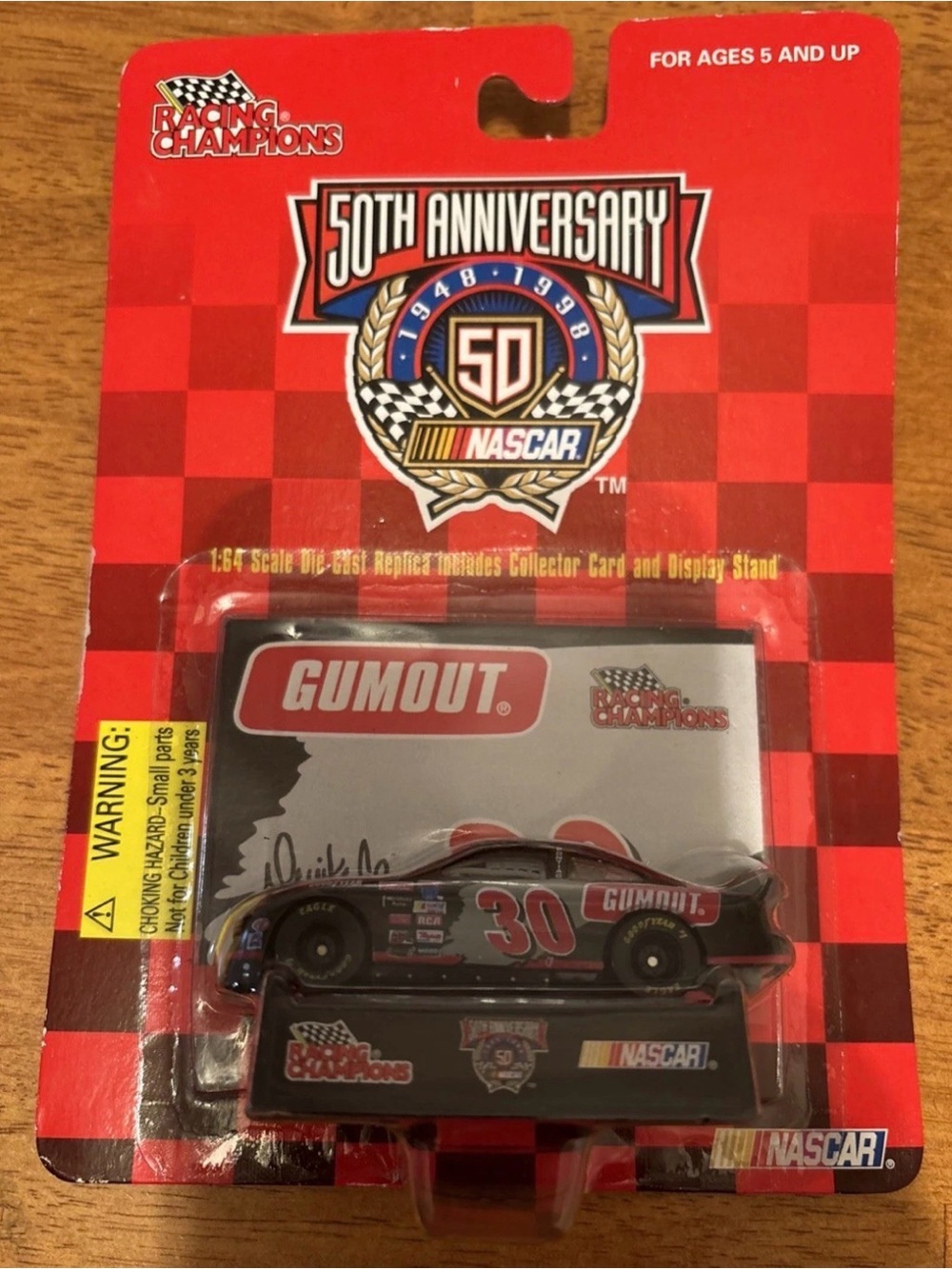 Racing Champions 50th Anniversary Nascar Gumout #30 Derrike Cope 1998 1:64 Car